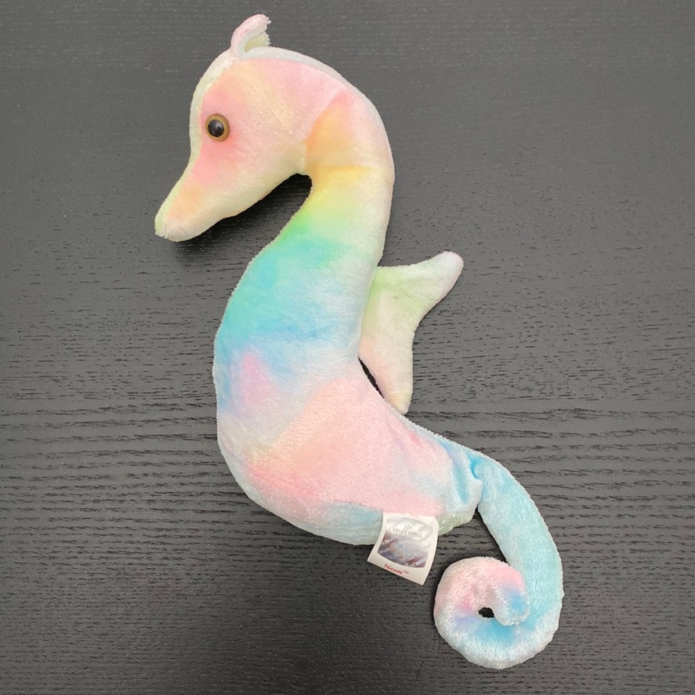 TY Beanie Baby “Neon” the Rainbow Seahorse - 1999 - Picture 1 of 6